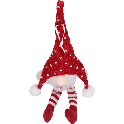 Sapin de Noël Gnome Lumineux LED Décoration Pendentif Arbre Fête Maison Rouge Ornement YV0036701 (1/5)