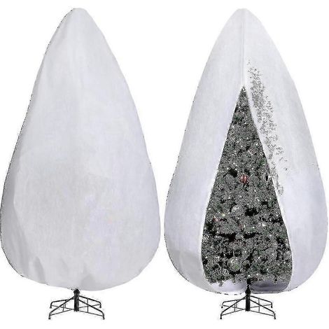 Sac de rangement vertical pour sapin de Noël 2,74 m x 1,22 m - Housse de rangement ajustable pour sapin de Noël - Non tissé BET, Happy H (1/5)