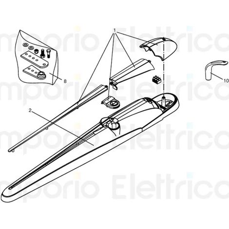 beninca pièce détachée couvertures en plastique bob30 pour bob3024 9686769 (1/3)
