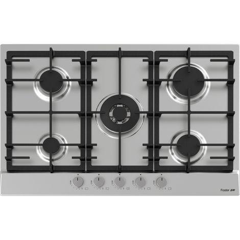 Foster 7015 032 Acier brossé Encastrable 75 cm Gaz 5 brûleurs