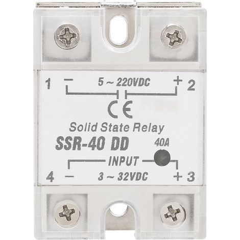Solid state relay SSR-40 DD 40 A 5-220 V DC for industrial automation processes (1/4)