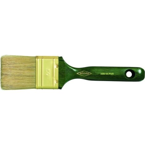Wistoba Pinceau plat 9, poils clairs, vert, 30 mm