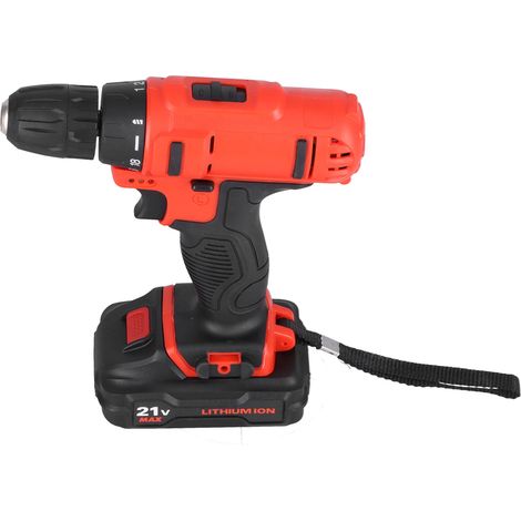 Perceuse sans fil portable rechargeable, kit de vissage électrique à main avec batterie au lithium, 100-240 V, prise UE, 2 vitesses TZ-03 (1/5)