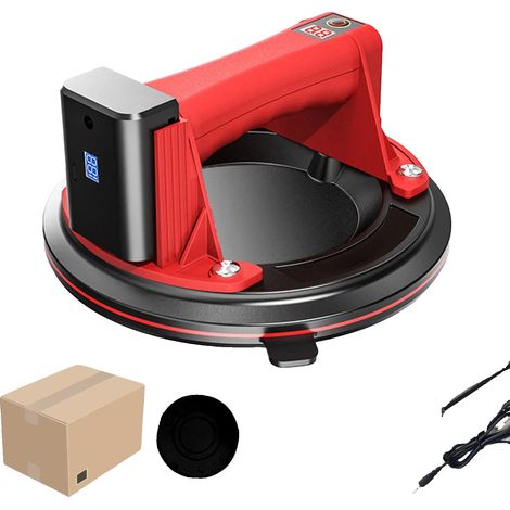 Lève-suceur électrique à vide, capacité de charge de 200 kg, diamètre de 8 pouces, Boîte en papier rouge (1/2)