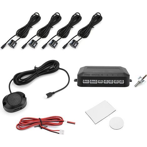 Kit de radar de marcha atrás con sensor de aparcamiento , sistema de sonda con indicador sonoro de advertencia de 12 V. (1/5)