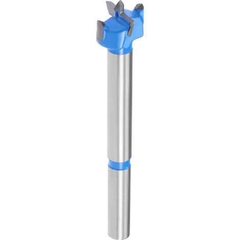 Forstner Forets 15 mm, ouvre-tarière en carbure de tungstène pour scie cloche à bois, perçage de trous de charnière pour le travail du bois (bleu, gris)