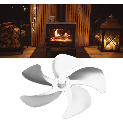Kaminventilator-Zubehör, Ventilatorflügel aus Aluminiumlegierung, silber (1/5)