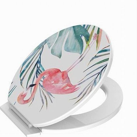 Flamingo Universal Pvc Toilet Seat Cover Toilet Seat 59027 (1/2)