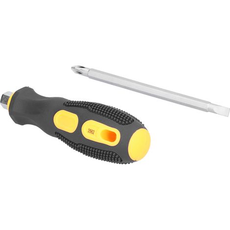 Tournevis magnétique double usage, embout cruciforme fendu, tige antidérapante métrique, outil à main portable (1/5)