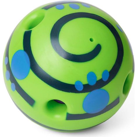 Interaktiver Quietschball für Hunde, der Ihren Hund den ganzen Tag über glücklich macht, Spielzeug für kleine, mittlere und große Katzen, lindert Angst und Langeweile (Grün, 11 cm) (1/5)
