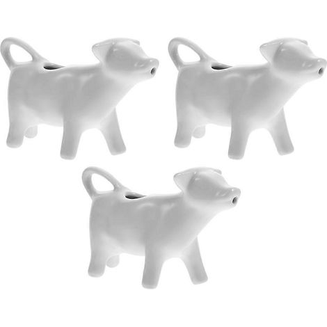 Pichet mousseur à lait en céramique, 40 ml, petit format, lot de 3, pour maison, cafés et restaurants (1/5)