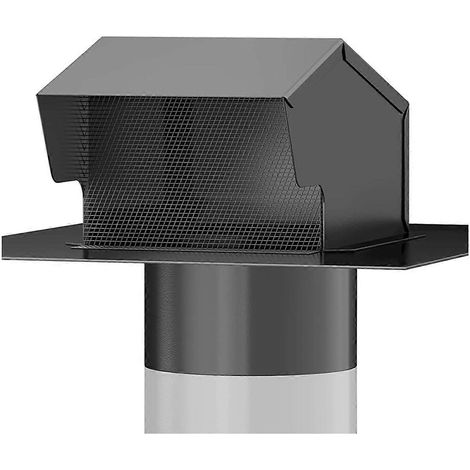 Conduit d'évacuation d'air de toit en acier de 4 pouces pour salle de bain, destiné au système de ventilation. (1/5)