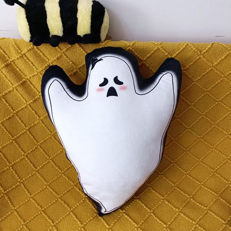 Jouet en peluche citrouille coloré d halloween, oreiller fantôme drôle, poupée, décoration d oreiller, cadeau (1/3)