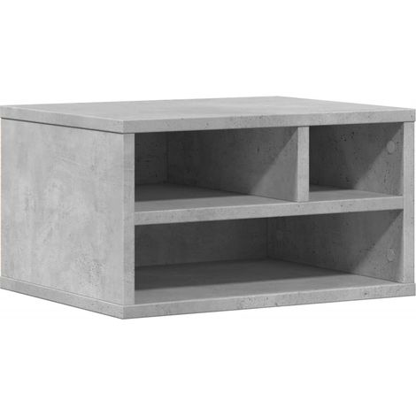 Maison Exclusive - Soporte impresora madera ingeniería gris hormi