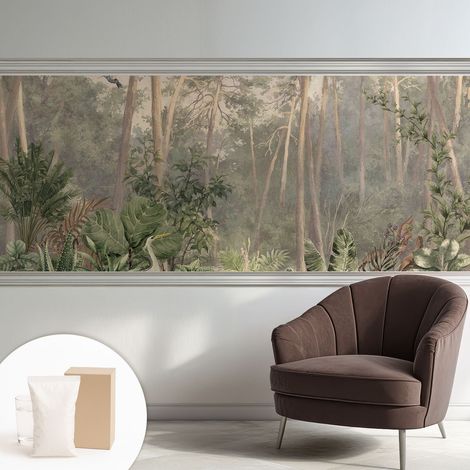 Carta Da Parati - Non Tessuto - Con Colla Inclusa - Per Interni - Ecologica - Con Ingresso - Soggiorno Armonia naturale 250x104 cm (1/5)