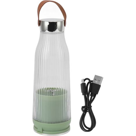 Mélangeur portable 380ml lame acier inoxydable détachable recharge USB 1300mAh mixeur de voyage pour cuisine bureau extérieur (1/5)
