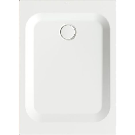 Plato de ducha rectangular BetteUltra con soporte mínimo,