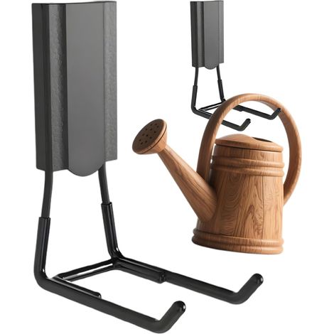 Stück Garagenhaken, magnetische Wandhalterung, 15 x 9,5 x 4,5 cm, Lagerregal, platzsparender Organizer, solide Stahlhalterung zur Halterung von Gartengeräten, Schläuchen, (1/5)