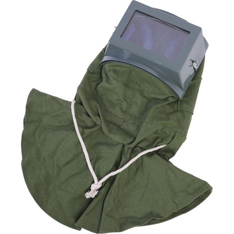 Cagoule de sablage anti-poussière et coupe-vent avec protection du cou, idéale pour le sablage. (1/5)