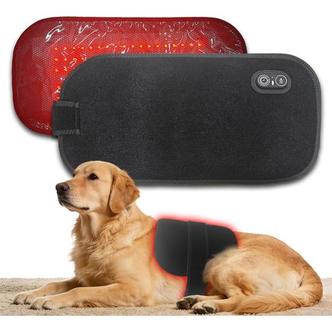 Tapis de luminothérapie rechargeable pour chiens, coussin thérapeutique sans fil avec 60 LED, lumière rouge 660 nm et lumière proche infrarouge 850 nm, pour une utilisation à domicile. (1/5)