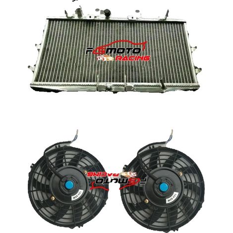 Radiador de aluminio, compatible con motores de motocicleta de 2300 cc, 30 % más de eficiencia de refrigeración, construcción soldada con TIG, diseñado para modelos de 2004 a 2017. (1/5)