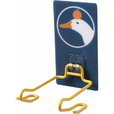 Haartrocknerständer für die Toilette, wandhängendes Haartrocknerregal, Badezimmerregal, Haartrockner-Aufbewahrungsständer aus Eisen, rund, Toot Bear (1/5)