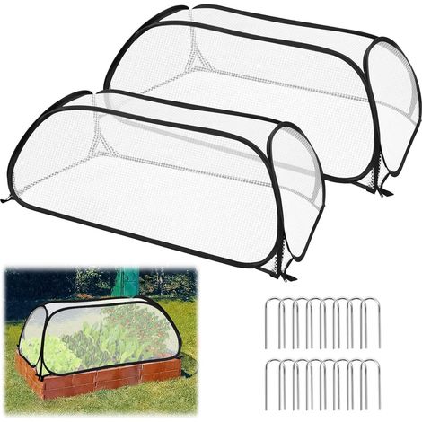 Set aus 2 Anzuchtgewächshäusern aus Polyethylenfolie, für Tomaten, Balkone, Gärten, Tomatenpflanzen, Gemüse, Blumen und andere Pflanzen. (1/5)
