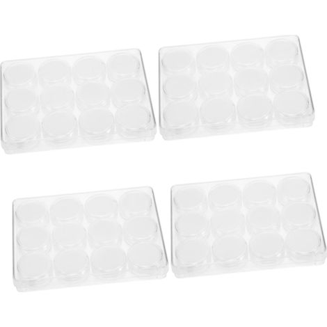4ensembles Boîte De Rangement Avec Couvercle Transparent Pour Bijoux Et Gemmes Organisateur Pratique Et Élégant Pour Collection De Pierres Précieuses Pour Décoration Photos De (1/5)