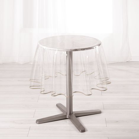 douceur d'Intérieur LIGNE DECOR 180 cm, con 15/100E Biais Tovaglia da giardino, colore: tortora