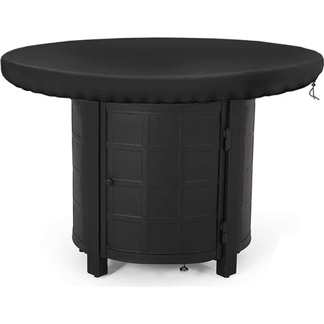 Housse Brasero - Rond 100 cm - Protection Extérieure pour Foyer de Jardin - Imperméable UV Résistant Oxford 420D - Noir ×1