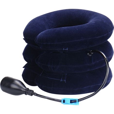 Collier Cervical Gonflable - Soutien Pour Cou - Usage Maison Et Bureau - Matière Flanelle - 1 Pièce (1/2)