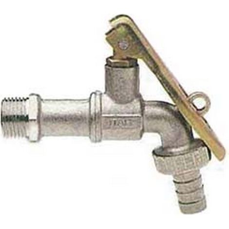 2PZ RUBINETTO A SFERA CON MANIGLIA A LEVA CON PORTALUCCHETTO ART.144 - M 1/2" con portagomma F 3/4"