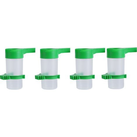 Pet Waterer, 4 Pieces, Clip-on Waterer for Bird Cages, Parrots, Cockatiels, Budgies (1/5)