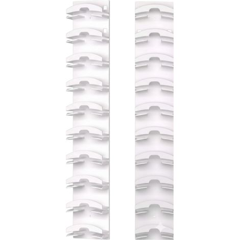 2 supports de rangement pour casquettes de baseball, blancs (1/5)