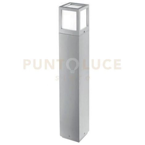 GES341- PALETTO 1 LUCE ATTACCO E27 GRIGIO ALLUMINIO H.65CM IP54