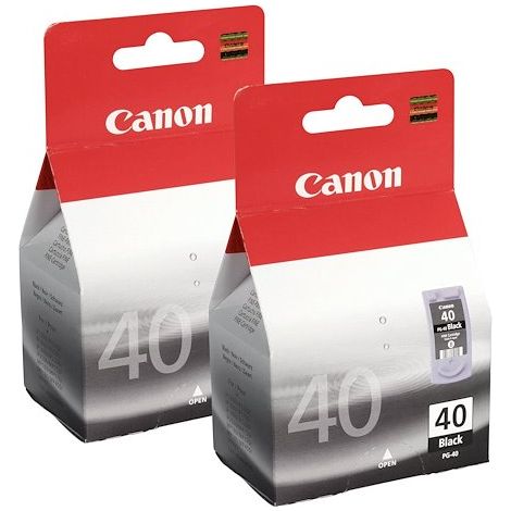 Canon PG 40 Pack cartouche de 2 noires pour imprimante jet d'encre