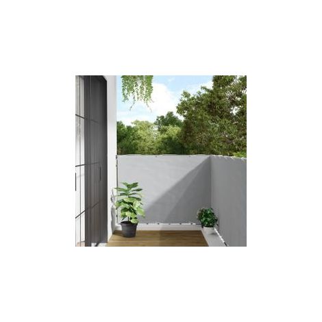 Écran d'intimité de jardin gris 400x120 PVC (1/5)