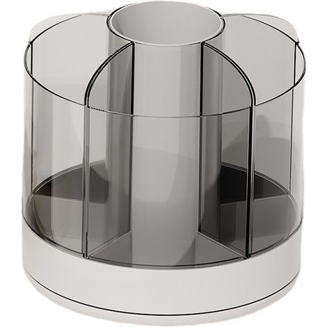 360° drehbarer Stiftehalter, Stifteorganizer mit 6 Fächern, abnehmbar, Schreibtisch-Organizer, multifunktionaler Stiftehalter, Make-up-Organizer