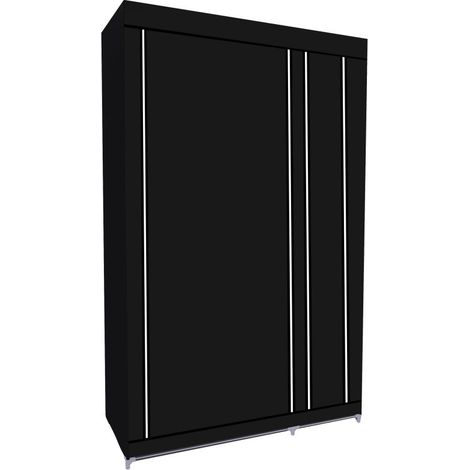 Armoire de rangement 110x45x175 cm – 5 étagères – Housse en tissu non tissé – Accès facile avec porte à enrouler – Herzberg (1/3)