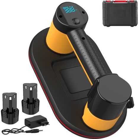 Lève-suceur à vide, capacité de charge jusqu'à 300 kg, affichage numérique, jaune (1/2)
