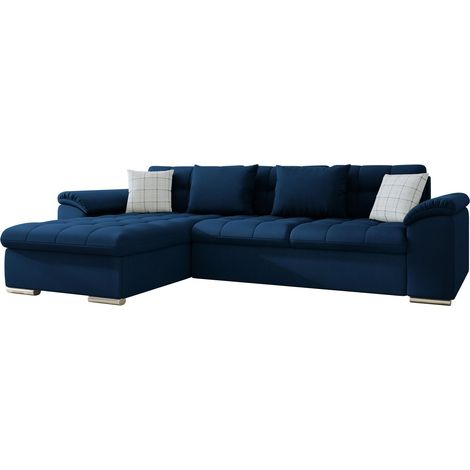 Canapé d'angle Comfivo Mica, Kronos 09 + Senegal 818, Disponible, 280x160x76cm, 0 (1/5)