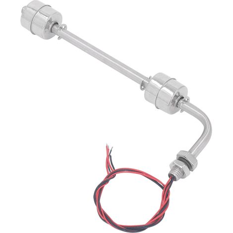 Wasserstandssensor aus Edelstahl, Schwimmerschalter für Poolpumpen, Aquarien, Teiche, AC/DC 0–110 V, Länge 200 mm (1/5)