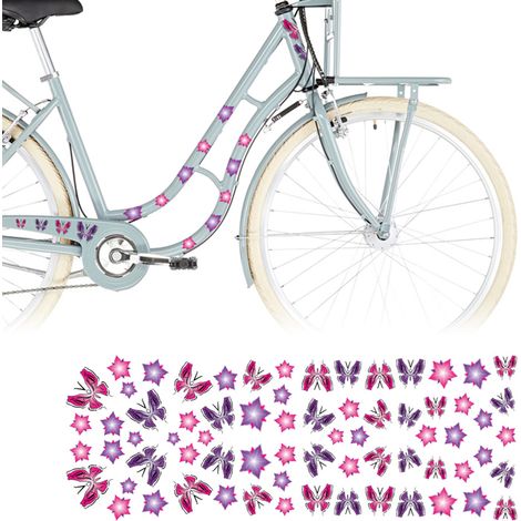 Sticker Adesivi Fiori Farfalle, 50 x 17.5 cm (1/2)