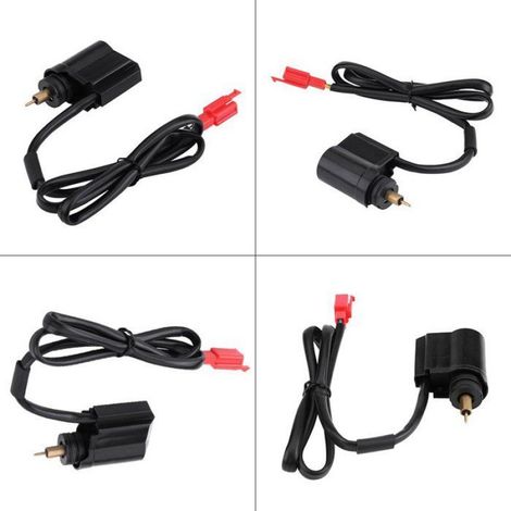 Starter Électrique pour Scooter GY6-1 Noir Standard 2 Broches, Compatible avec Moteurs Moto 50 125 150, Pièce de Rechange pour Scooter (1/5)