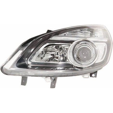 Phare avant gauche H1/H7 noir Renault Scenic 2 phase 2 2006-2009