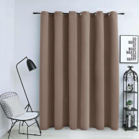 vidaXL Tenda Oscurante con Anelli in Metallo Grigio Talpa 290x245
