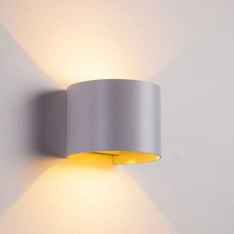 Led Wall Light, White 10W Adjustable Waterproof Wall Light, Warm White Light Home Bedroom Aisle Stair Wall Light (1/5)