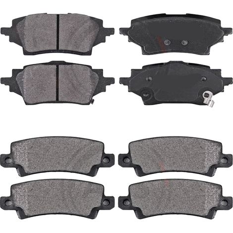 KIT PASTIGLIE FRENO ANTERIORI E POSTERIORI compatibile con TOYOTA PRIUS (W3) / PASTIGLIE FRENANTI AUTO OEM P 83 106,P 83 083  P 83 133 / SOSTITUZIONE DIRETTA / BASSA POLVERE / SILENZIOSO