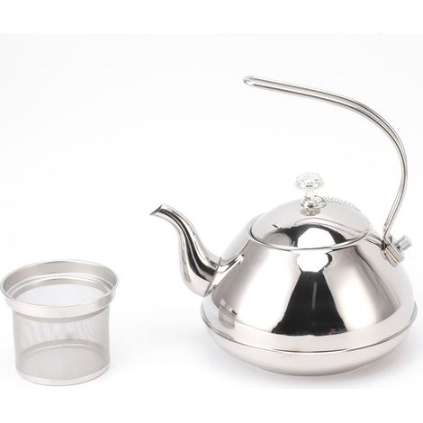 Großer Wasserkocher aus Edelstahl für Zuhause und Camping, 1,5 l, Silber (1/5)