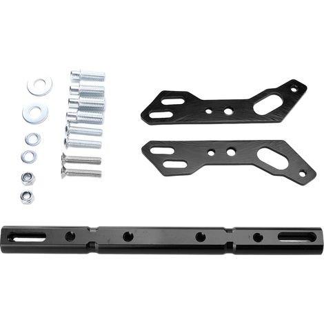 Barre d'équilibrage de guidon de moto réglable en alliage d'aluminium universel pour VTT, noire (1/5)